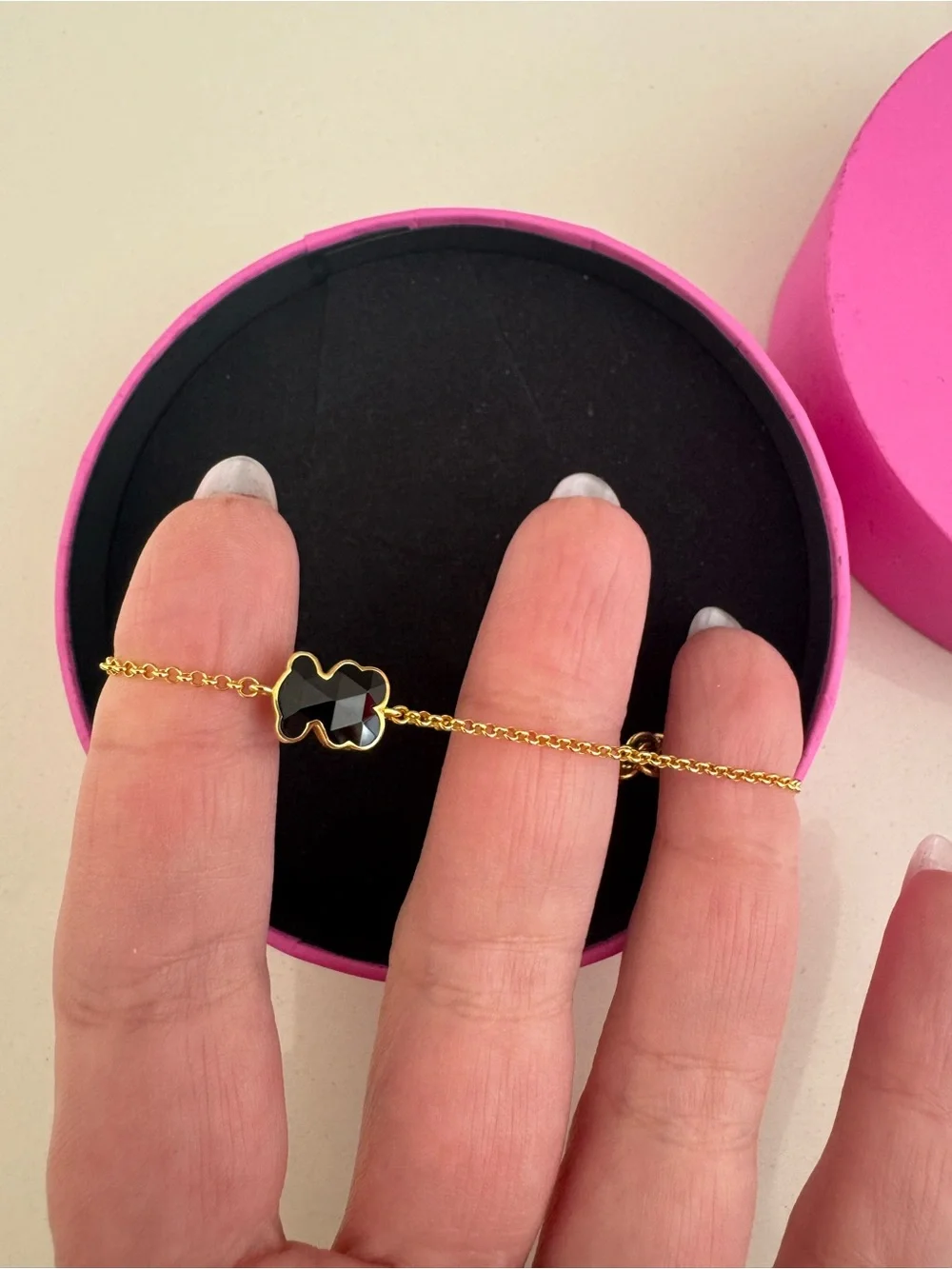 TOUS Chain Bracelet for Women with 18 Kt Gold Plated
